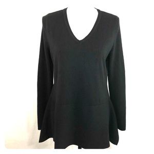 Jones New York Black V-Neck Sweater